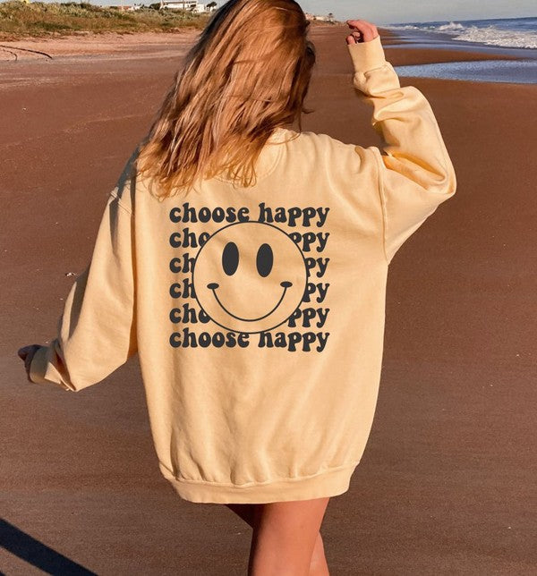 Choose Happy Comfort Color Sweatshirt