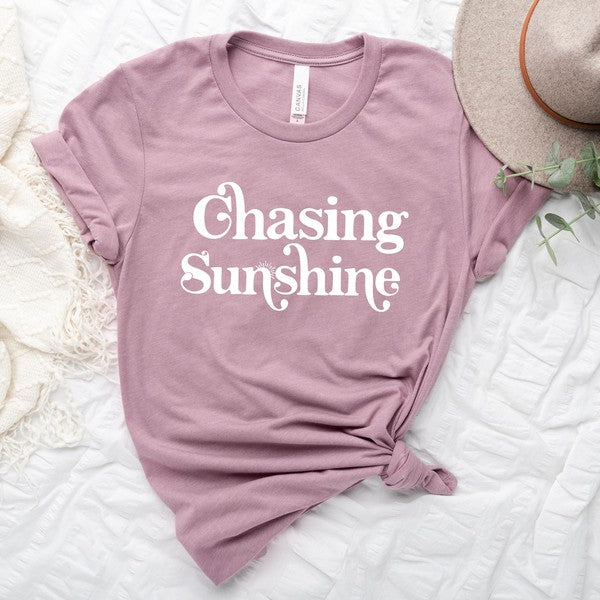 Chasing Sunshine Short Sleeve Graphic Tee