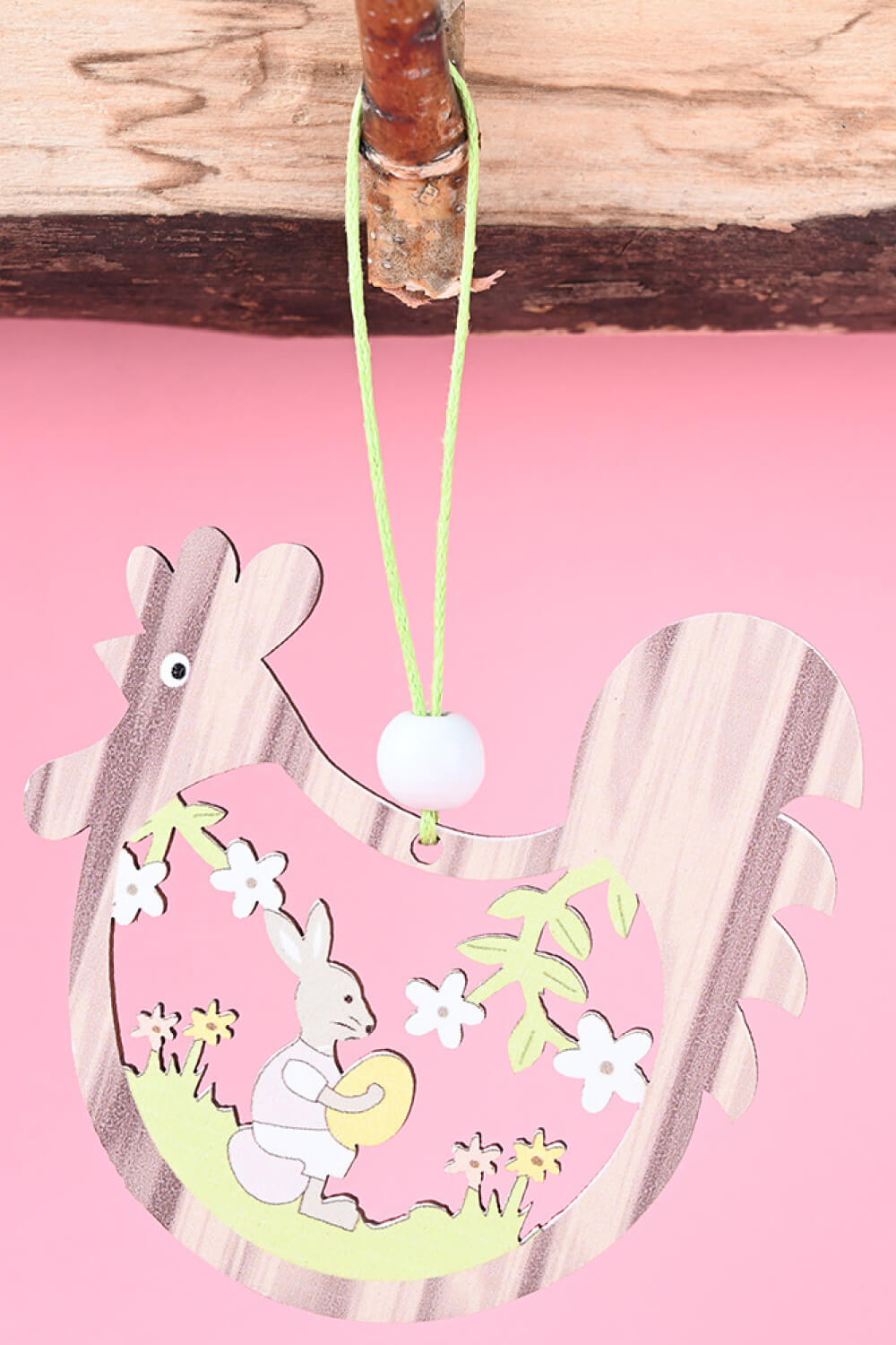 Random 8-Pack Easter Wooden Hanging Widgets